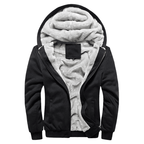New Men's Hoodies Jacket Winter Thick Warm Fleece Zipper Hoodies Coat Casual Tracksuit Sportwear Male Sweatshirts M~ 5XL